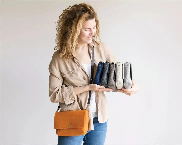 Felt Crossbody Bag
