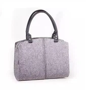 Grey Felt Handbag