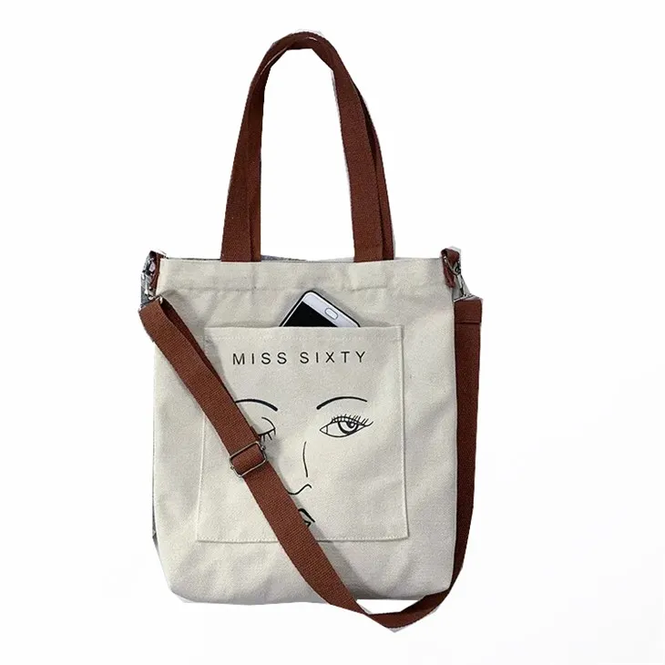 Crossbody ženska platnena torba