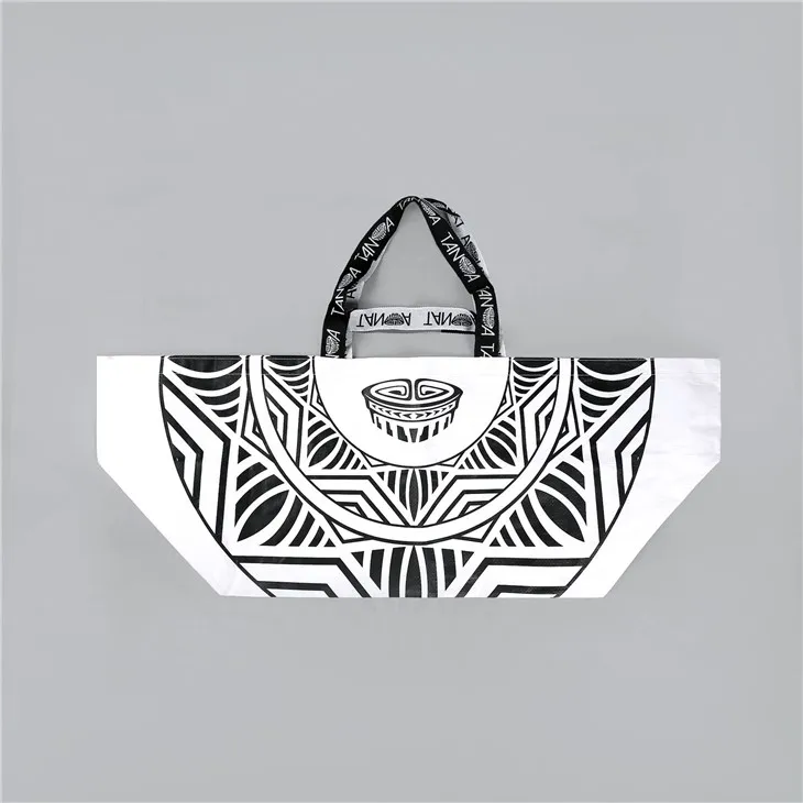 Pp tkana torba sa ručkom laminirana za kupovinu Pp tkana torba u Ikea stilu Vrhunska netkana torba